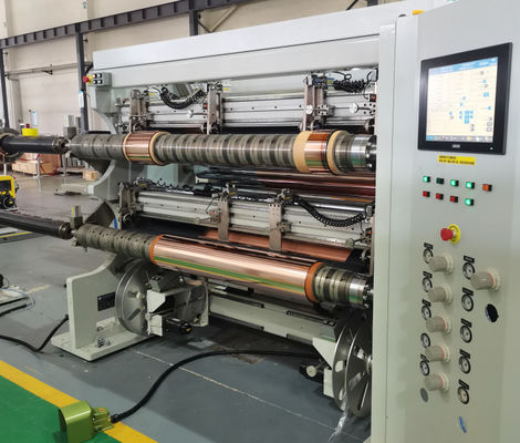 Min. Substraatdikte 3 μm PET+Cu, OPP+Cu, PET+Al Slitting Rewinder Machine
